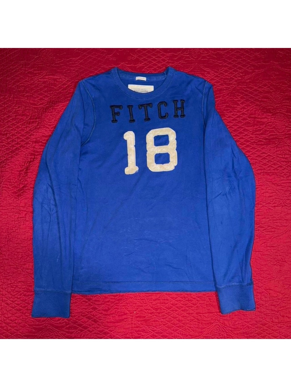 Abercrombie and Fitch blue Fitch 18 long sleeve shirt XL